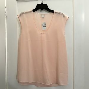 Cap sleeve shirttail top by Jcrew Factory